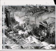 1963 Press Photo Aerial view of destroyed buildings after a fire in Philadelphia picture