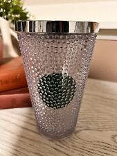 Vintage Starbucks Limited Edition 16 oz Hobnail Cold Tumbler Clear picture