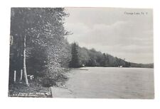 Vintage Postcard 1918 View Oquaga Lake New York Leslie E. Carl Pub. picture