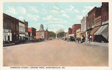 GA-Hawkinsville, Georgia-View on Commerce Street, Looking West c1920 picture