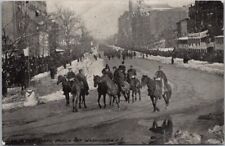 1909 Washington DC Postcard PRESIDENT TAFT Inaugural Parade General Dell & Staff picture