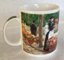 CHALEUR A Day In Bloom J. Quanrud Large Coffee Mug Colorful Flower Market Scene picture