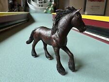 2005 Retired Schleich Friesian Mare Horse Figure Farm Brown Clydesdale Toy picture