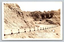 c1940s RPPC Scenic Highway Through BADLANDS NATIONAL PARK VINTAGE Postcard EKC picture