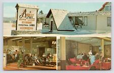 c1960s Swiss Acres Motor Lodge Restaurant Lake Placid New York NY Postcard picture
