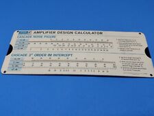 VINTAGE 1978 Slide Chart, Anzac Amplifier Design Calculator  picture