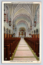 Vintage Postcard Interior Church Holy Hill Wisconsin picture