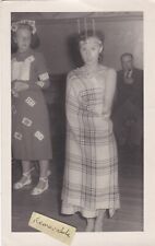 OLD PHOTO WOMAN FANCY DRESS COSTUME 1950S SOCIAL HISTORY PR 710 picture