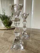 Lenox Ovations Germany Fine Crystal Candle Holders Pair  8