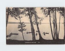 Postcard Canoeing On The Lake USA North America picture