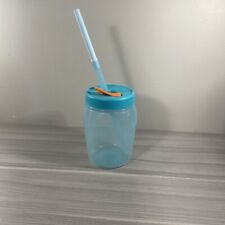 Tupperware Universal Jar 2-1/4 Cup Medium Twist On Straw Cap Mint Green New picture
