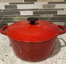 Cuisinart Dutch Oven Roaster Enameled Cast Iron Red 5 QT. C1650-25 With Lid picture