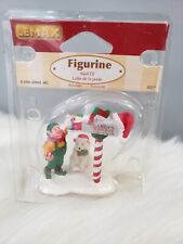 LEMAX VILLAGE CHRISTMAS MAIL ELF WITH POLAR BEAR DELIVERING MAIL  picture