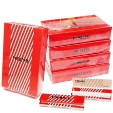 5 Boxes POPAPER Classic Red 70mm Cigarette Tobacco Rolling Papers 100 Booklets picture