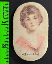 Vintage 1910s Prudential Insurance Victorian Girl Pin Cushion picture