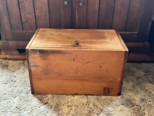 Vintage Wood Box with Hinged Lid picture