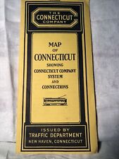 Map Connecticut Company System Trolleys Facsimile picture