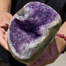 4.67LB Natural Amethyst Cluster Quartz Crystal Druzy Geode Healing Stone picture