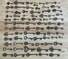 Lot Of 75 Vintage Style Antique Skeleton Furniture Cabinet Old Lock Keys picture