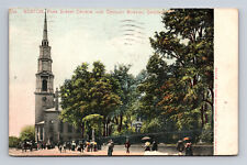 Park Street Church & Granary Burying Ground Boston MA UDB Postcard Posted 1907 picture