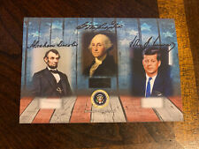 President John F. Kennedy Abraham Lincoln George Washington Hair strand Relic US picture