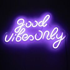 Good Vibes Only Neon Signs, Neon Sign for Bedroom, Dorm Room, Girl Caves, Tra... picture