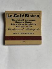 1960's Le-Cafe Bistro Live Jazz-Metropole Bar Serge F Bled Berkeley CA Matchbook picture