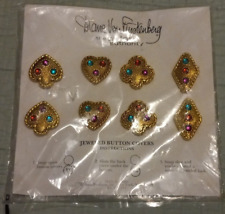 New In Package Avon Diane Von Furstenberg Jeweled Button Covers Set picture