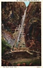 Postcard CO Scenic Incline from Bottom of Royal Gorge WB Vintage PC H4698 picture