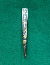 Rare Iron Persian mughal islamic indian gold overlaid tweezer tool picture