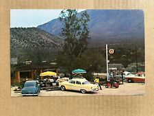 Postcard Tucson AZ Sabino Canyon Corral Hofbrau Restaurant Old Cars Roadside picture