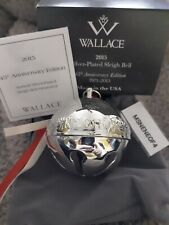NEW 2015 WALLACE SILVER PLATE SLEIGH BELL picture