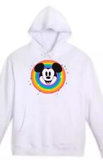 New 2023 Disney World Resort Mickey Mouse Pride Collection Rainbow Hoodie Large picture