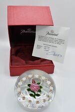 L.E. Vintage 1992 Baccarat French Crystal Millefiori Flower Limited Paperweight picture