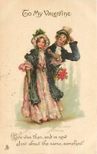 Tuck New Year Postcard 102 by Frances Brundage, Fancy Couple, Love is the Same picture