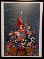 Superman Christmas by Frank Quitely FRAMED 12x16 Art Print DC Comics Poster picture