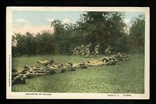 Military postcard World War 1 WWI Army Soldiers in action Vintage picture