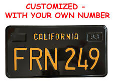 California 1963 METAL EMBOSSED License Plate Personalized Custom Car Auto picture