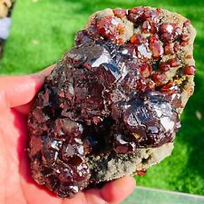 660g Large Natural Garnet Gemstone Quartz Crystal Mineral Specimen Healing picture