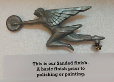 Packard 1930's re-issue auto car hood ornament mascot sanded aluminum finish USA picture
