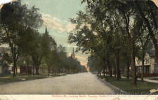 1911 Topeka,KS Harrison St.,looking North Shawnee County Kansas Postcard Vintage picture