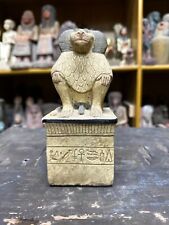 Unique Egyptian Antiquities monkey Statue of Baboon Egyptian God of wisdom BC picture