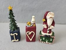 LILLYWHITE'S  I Love Santa  Resin Gail West Primitive Country Figurine Christmas picture