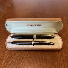 Sheaffer’s Vintage Boxed 1000 Fountain Pen 14k Nib Pencil Set picture