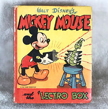 Better Little Book #1413 Mickey Mouse And The 'Lectro Box Walt Disney 1946 picture