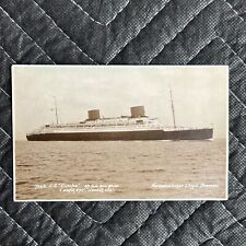 Antique Real Photo Cruise Ship Postcard SS Europa RPPC Norddeutscher Loyd Bremer picture