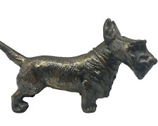 1930s Jenning Brothers JB Scottie Scotty Terrier Dog Figure Cast Bronze Metal #2 picture