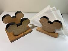 2 wooden napkin holder Mickey Mouse Napkin Holder, kitchen napkin holder. picture