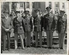 1941 Press Photo War Department Officials at Fort Indiantown Gap Inspection picture