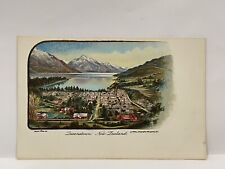Queenstown. New Zealand. Decorated Back Postcard. picture